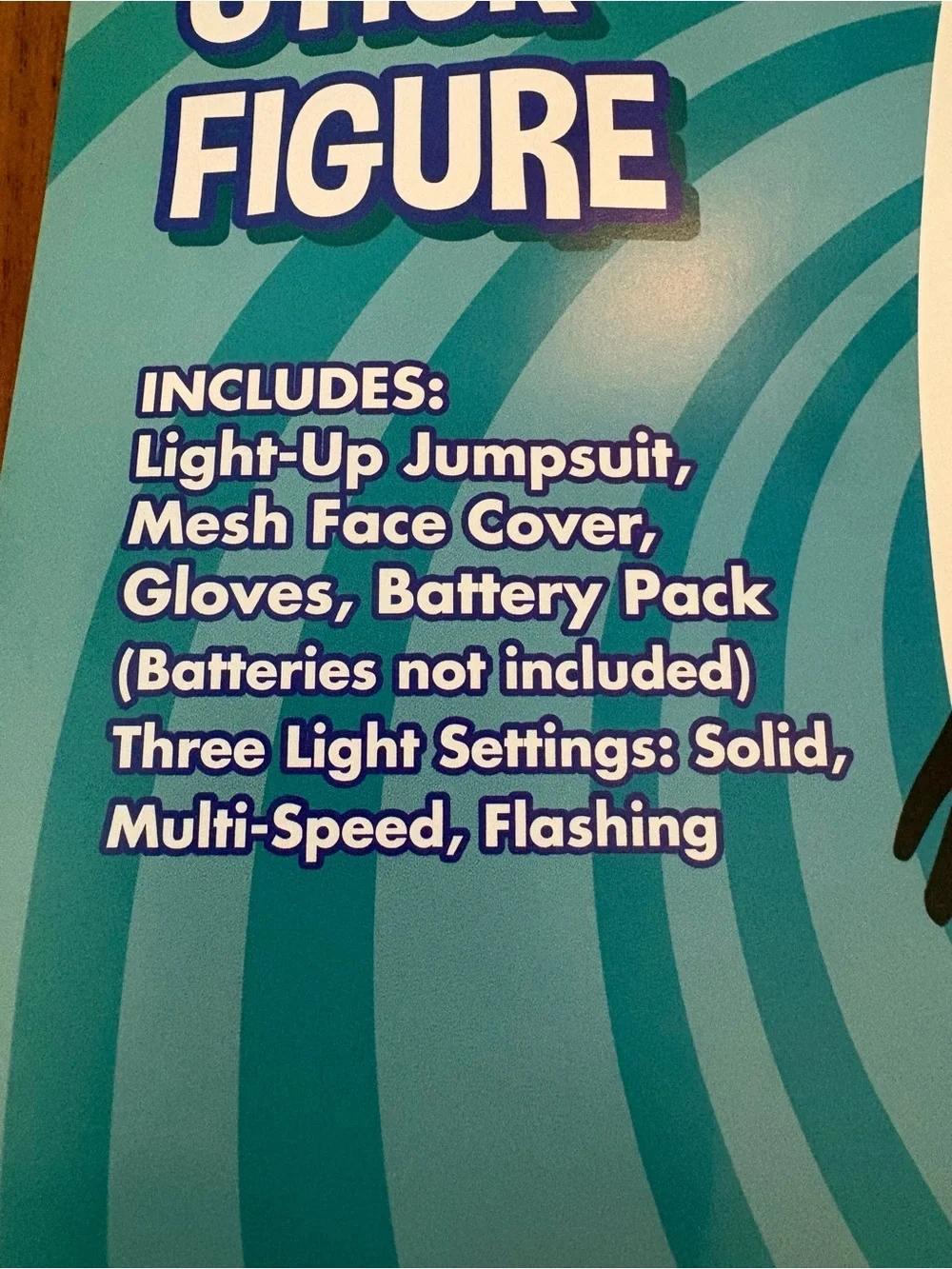 Spirit Blue Light-Up Stick Figure Costume